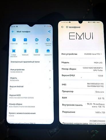 note 3: Продаю 2 телефона за 7000 сом Tecno Spark 8C 5/64 гб работает — 3
