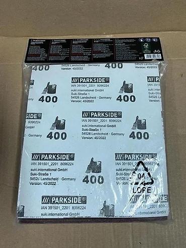 Ostali pribor i dodaci za alate: Parkside Sandpaper Set – set za ručno brušenje, 24 dela Univerzalni — 7