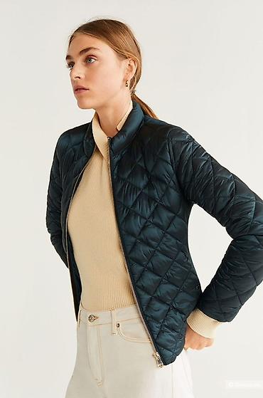 nike tech flecce: Женская стеганая куртка Mango - Цвет: черный - Крой: приталенный — 2