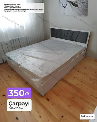 Ev və bağ: Çarpayı – 160×200 sm - Mexanizm: Açılan, bazalı (daxili anbarlı) - — 1
