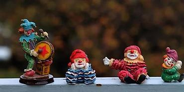 Figurice i makete: Vintage klovn figurice - kolekcije. Cena (različita) za komad 1 — 10