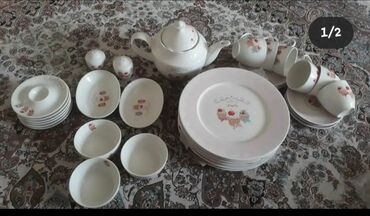 madonna çay desti: Çay dəsti, rəng - Ağ