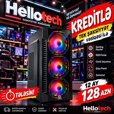 Gaming kompüter keysi – RGB fanlı, güclü soyutmalı Xüsusiyyətlər: -