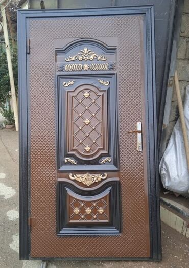 Həyət darvazaları: Dəmir darvazalar, ikilik list,17 profillə yığılan keyfiyyətli nağd və — 14