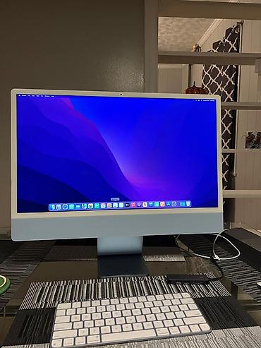 photo: Apple iMac 24" (M1) – mavi rəng - 24 düymlük 4.5K Retina ekran — 1