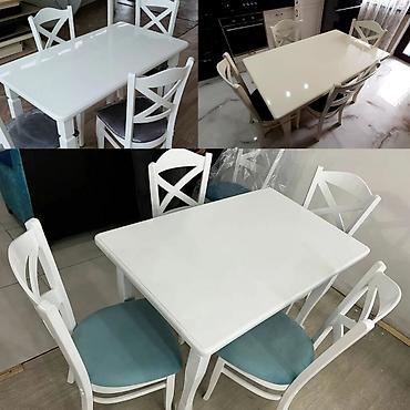 Ev və bağ: Mətbəx üçün, Yeni, Açılmayan, Dördbucaq masa, 4 stul — 3