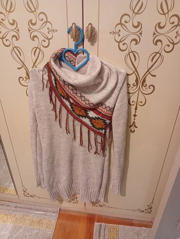 женские вязанные свитера: Кофта, Одноместный, цвет - Серый