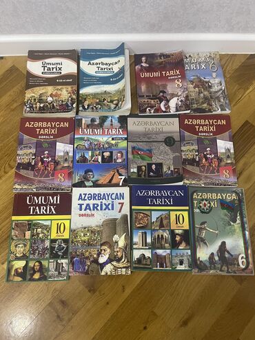 Kitablar, jurnallar, CD, DVD: Ümumi və Azərbaycan tarixi kitabları hamsı təzə cırıqsız qiymət 3 azn