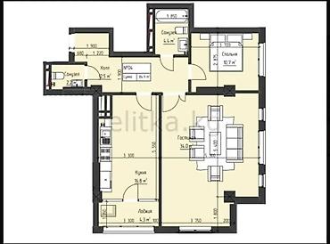 жк да винчи: 2 комнаты, 85 м², Элитка, 12 этаж, ПСО (под самоотделку) — 2