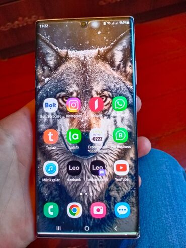 irşad telefonlar: Samsung Galaxy Note 20 Ultra, 256 ГБ, цвет - Золотой, Битый, Отпечаток пальца, Беспроводная зарядка