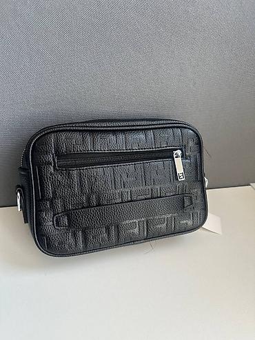 Барсетки: Барсетка, Fendi, Материал: Искусственная кожа, Регулируемый ремень, Новый — 2