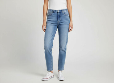 plisowane spodnie reserved: Denim, Джинси жіночі, розмір XS