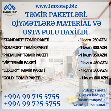 3 eded xoncali taxda qapi lazimdir: "i̇mxotep" mmc təmir ve tikinti şirkəti olaraq tam zəmanətli və yüksək