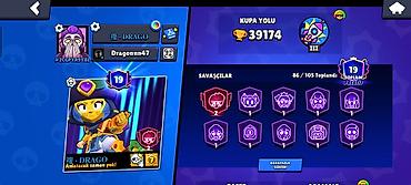 drag: Brawl Stars hesabı – yüksək səviyyəli, zəngin kontentli - Kupa sayı — 2
