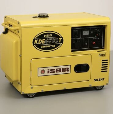 Двери и комплектующие: Dizel mühərrikli, sarı rəngdə generator, İŞBİR markasına məxsusdur