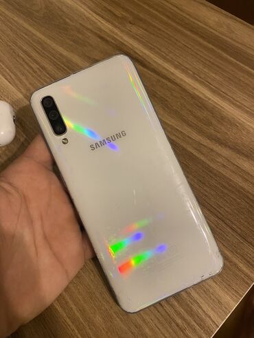 Samsung: Samsung Galaxy A50, 128 GB, rəng - Ağ, Barmaq izi