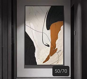 Картины: Абстрактные картины в рамах - Современные настенные постеры/холсты с — 8