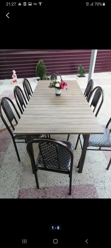 Sifarişlə masa və oturacaq dəstləri: Dördbucaq masa, Mətbəx üçün, Qonaq otağı üçün, Dəhliz üçün, 4 nəfər, Açılan, Azərbaycan, Zəmanətli -da lalafo.az — 27 Sifarişlə masa və oturacaq dəstləri: Dördbucaq masa, Mətbəx üçün, Qonaq otağı üçün, Dəhliz üçün, 4 nəfər, Açılan, Azərbaycan, Zəmanətli — 27