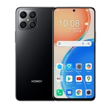 ayfon x8: Honor X8, 128 GB, rəng - Qara