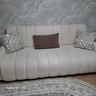 deri xalca: Minimalist dizayna malik 3+1+1 yumşaq mebel dəsti.divan acilmir. - — 4