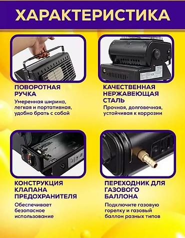 плитка походная: Туристический газовый плита и обогреватель 2-в-1 Функции: - Обогрев и — 4