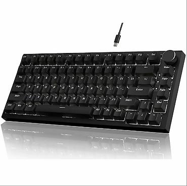 logitech superlight 2: Клавиатура, Ajazz, Механическая, Проводное подключение, Размер: 75% — 3
