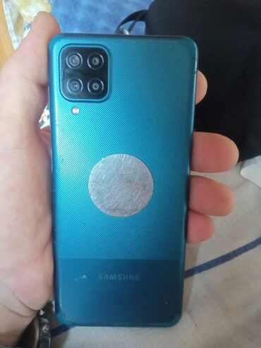 Samsung: Samsung Galaxy A12, 128 GB, rəng - Göy, Barmaq izi
