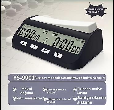 İdman və istirahət: Elektron şahmat saatı – YS-9901 (yeni versiya) Standart rejmlər var — 2