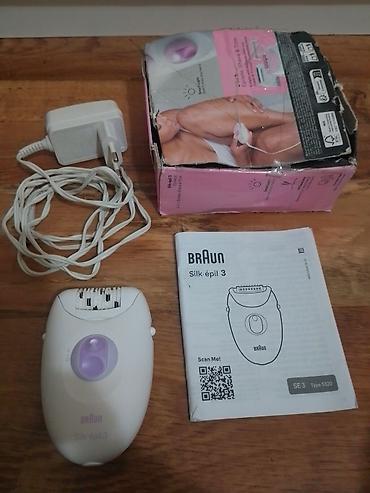 Električni depilatori: Braun Silk-épil 3 – epilator (model SE 3, Type 5320) - U paketu — 2