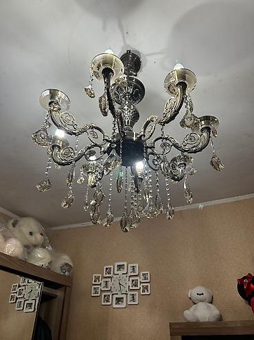 lustrlar: Çılçıraq, 8 lampa, Xrustal — 2