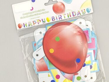 Home Decor: Zestaw dekoracji urodzinowych "Happy Birthday" w formie baneru