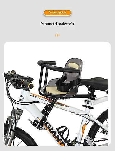 Dodaci za bicikl: Prednje dečije sedište za bicikl - Montaža na gornju cev rama ispred — 4