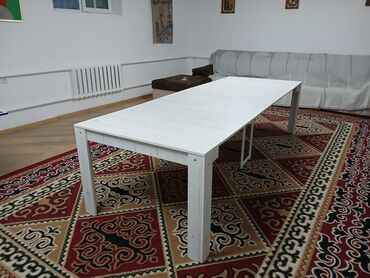 Национальные кыргызские столы: Стол Трансформер.Новые.Распродажа
длина 3 м.ширина 110.высота 75 — 5