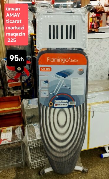 Süngərlər və fırçalar: Flamingo Delüx ütü masası – model CM-800 - 100% pambıq üzlük - Geniş