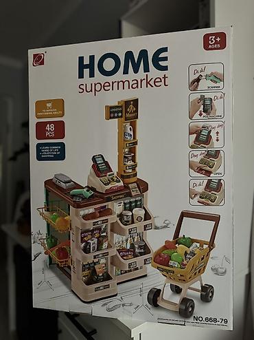 Игровой набор “Кухня” со звуковыми эффектами и коляской для покупок