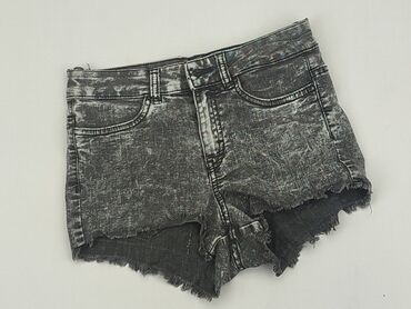 krótkie spodenki eko skóra: Shorts, H&M, XS (EU 34), condition - Good