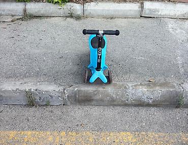 velo skuter: Uşaq üçün 3 təkərli skuter – Micro brendi - Rəng: mavi - Ön tərəfdə — 3