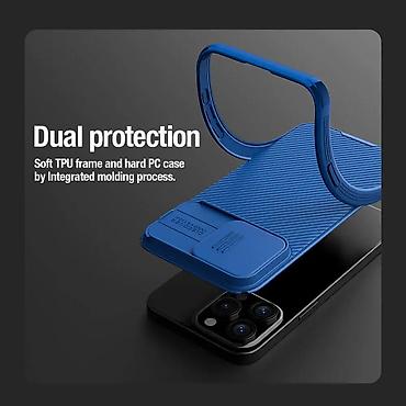 Maske i futrole za telefone: Futrola Nillkin Cam Shield Pro za iPhone 15 (6.1) zelena. Uz brzu — 6