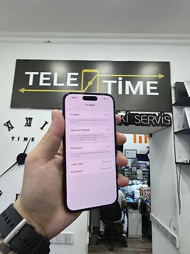 iphone qusar: IPhone 15, 128 GB, Black Titanium, Zəmanət, Simsiz şarj, Face ID — 3