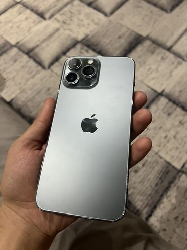 чехлы на айфон 13 про макс бишкек: IPhone 13 Pro Max, Колдонулган, 256 ГБ, Күмүш, Заряддоочу түзүлүш, Коргоочу айнек, Каптама