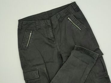 spodnie tech fleece czarne: F&F, Cargo for women, size S (EU 36)