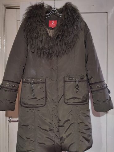 зимнее пальто бишкек: Пальто, Зима, По колено, С капюшоном, 5XL (EU 50)