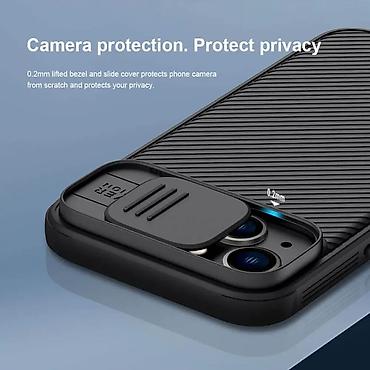 Maske i futrole za telefone: Maska Nillkin CamShield Pro za iPhone 14 Plus 6.7 plava. Uz brzu — 3