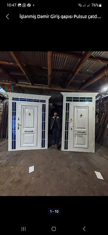 Qapı zamokları: Mənzil üçün Yeni Giriş qapısı Glazok ilə, Zəmanətli, Ödənişli quraşdırma, Ünvandan götürmə, Ödənişli çatdırılma, Rayonlara çatdırılma — 10