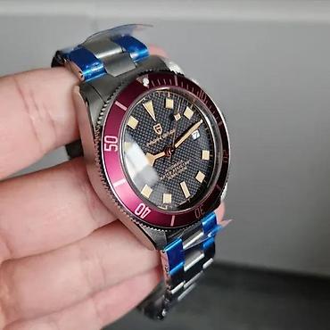 Ručni satovi: PAGANI DESIGN PD-1671 - 42mm - Crvena - Tudor BB58 Homage Potpuno nov — 3