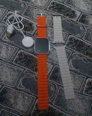 smart watch 8 ultra: Yeni, Smart saat, Smart, Sensor ekran, rəng - Narıncı