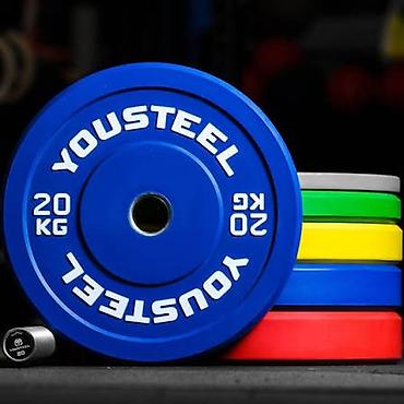кросо: Диски для штанги YOUSTEEL (цветные, олимпийский стандарт) 300сом за — 2