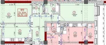 дом для отдыха: 2 комнаты, 77 м², Элитка, 7 этаж, ПСО (под самоотделку)