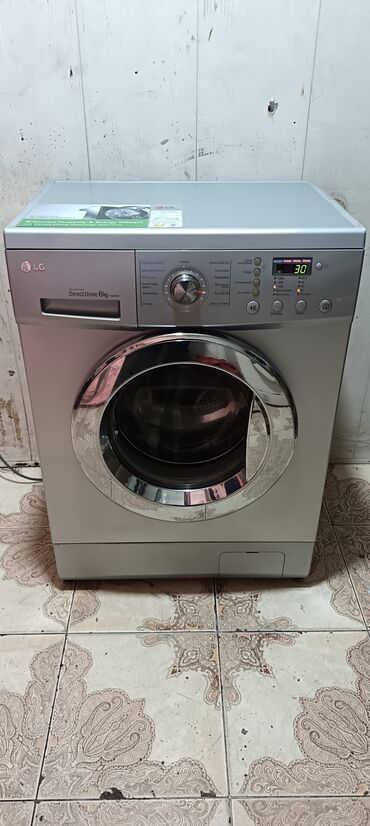 3 birinde printer: Paltaryuyan maşın LG, 6 kq, İşlənmiş, Avtomat, Ödənişli çatdırılma