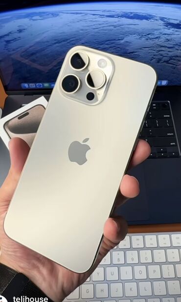 телефоны редми нот 12: IPhone 15 Pro Max, Колдонулган, 256 ГБ, Natural Titanium, Заряддоочу түзүлүш, Коргоочу айнек, Каптама, 90 %